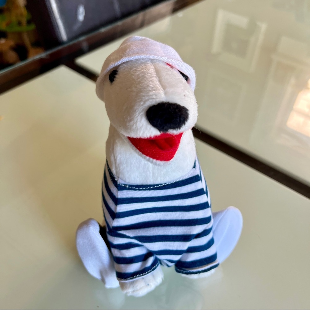 Target Bullseye dog plushie in sailor outfit - rare!
